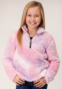 Roper Girls Polar Fleece Tie Dye Pullover - FINAL SALE