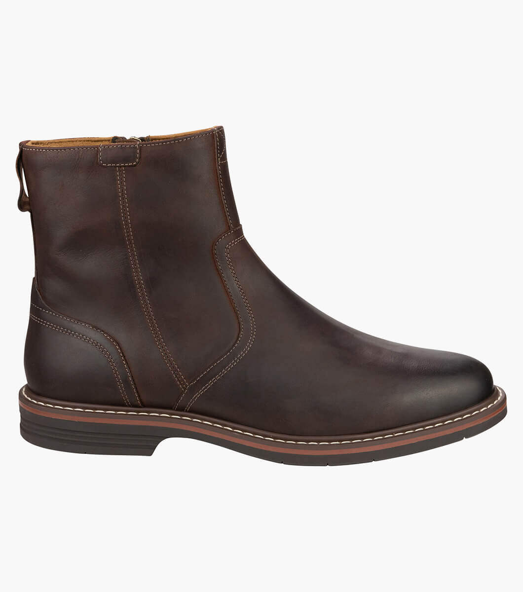 Florsheim Norwalk Zip Plain Toe Side Zip Boot - Brown