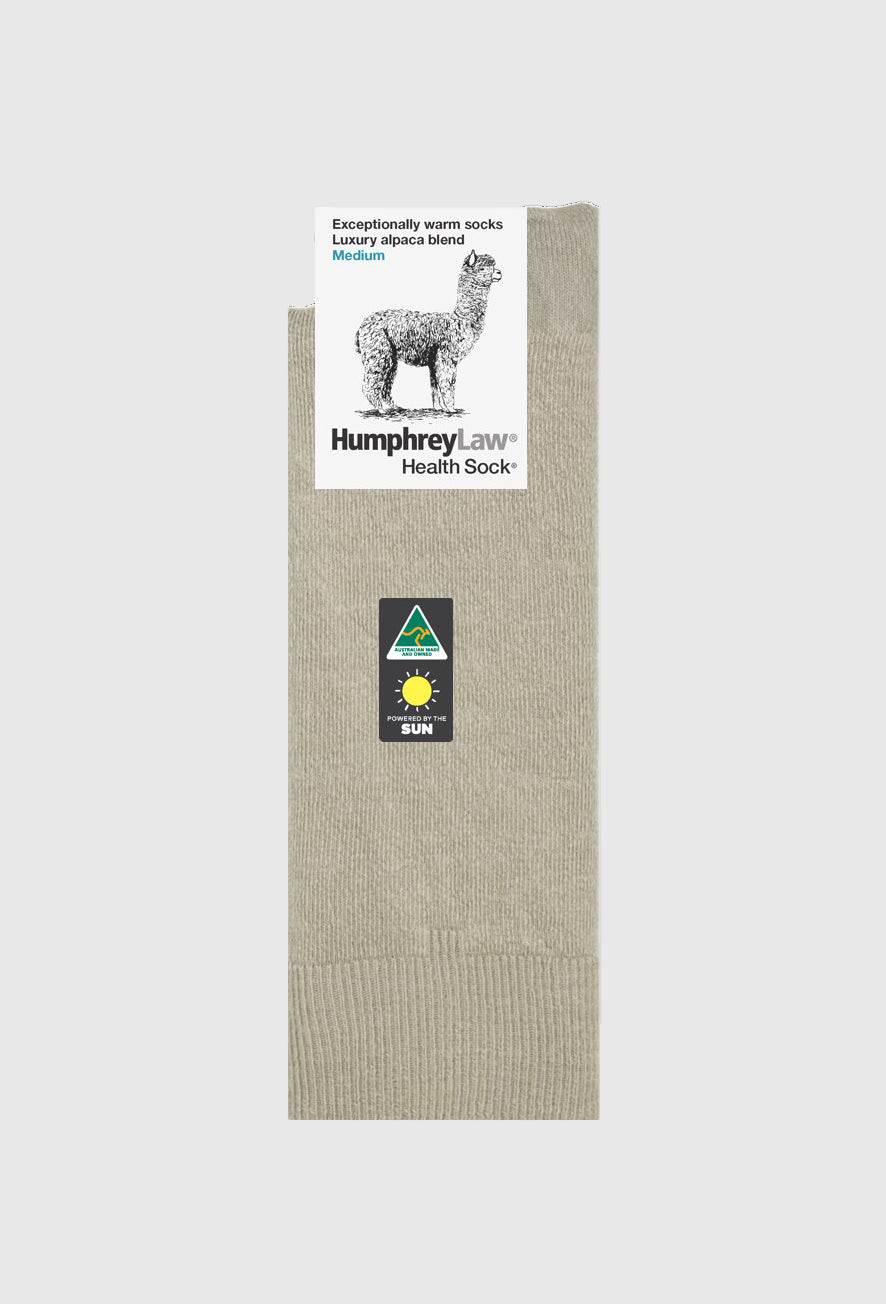 Humphrey Law Baby Alpaca Blend Health Sock_Antelope