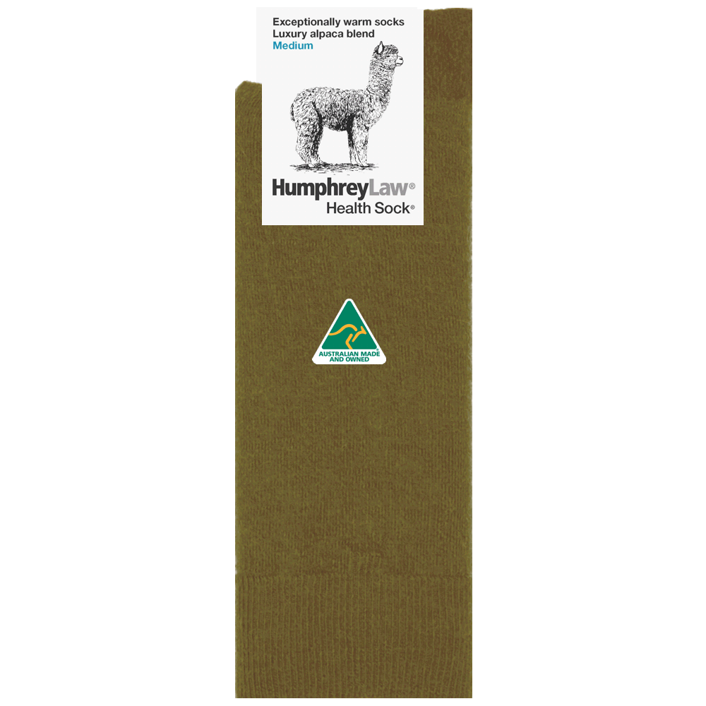 Humphrey Law Baby Alpaca Blend Health Sock_Sage