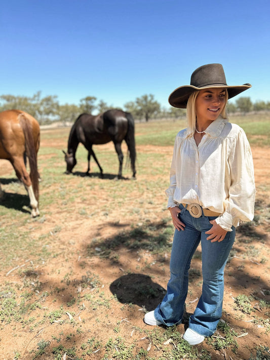 Black Colt Frankie Shirt - Off White