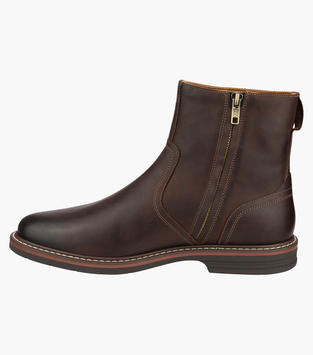 Florsheim Norwalk Zip Plain Toe Side Zip Boot - Brown