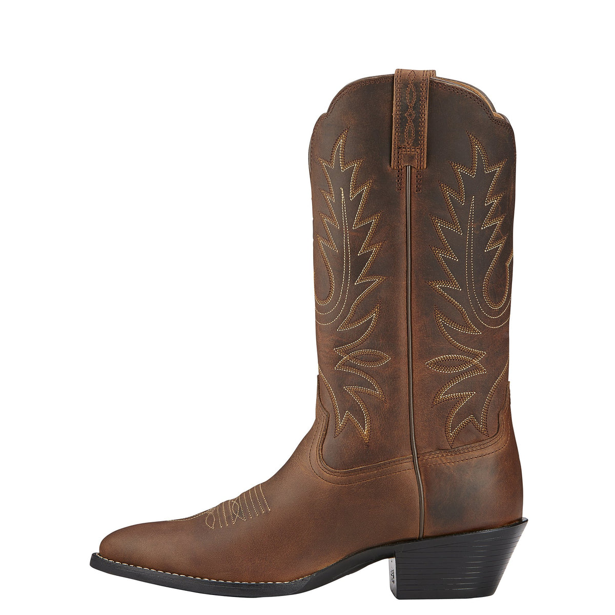 Ariat Women's Heritage Western R Toe - Distressed Brown_All