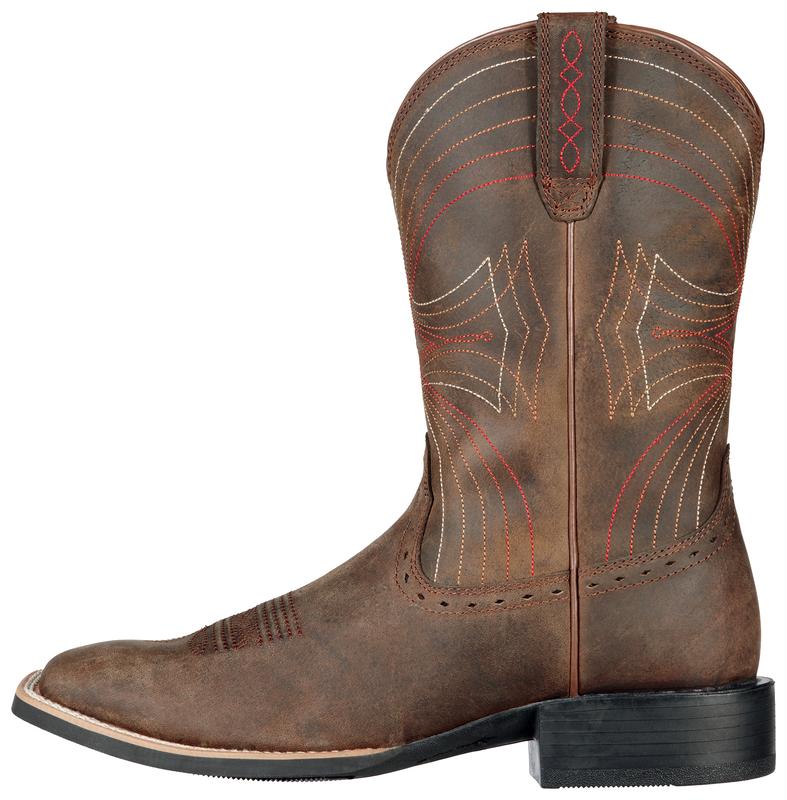 Ariat Men's Sport Wide Square Toe - Distressed Brown