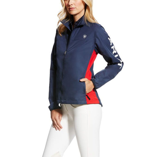 Ariat Women's Ideal Windbreaker Jacket - Navy/Red