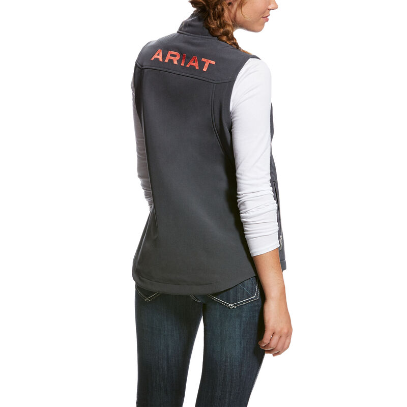 Ariat Ladies Team Softshell Vest- Graphite Heather