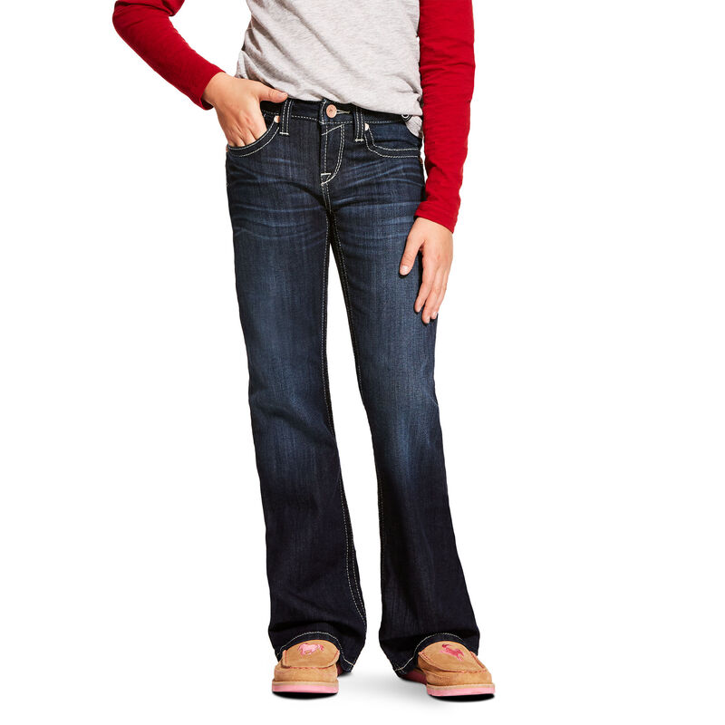 Ariat Girls R.E.A.L. Franky Boot Cut Jean (Nightshade) - CLEARANCE