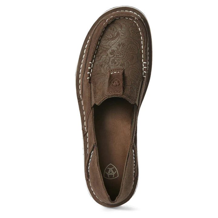 Ariat Women's Cruiser (Brown Suede / Floral Emboss)