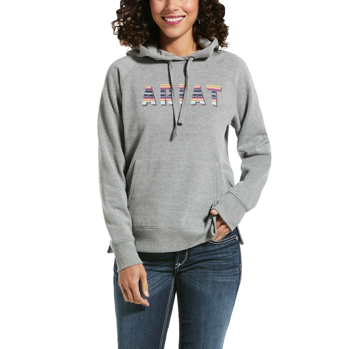 Ariat Women's Real Shape Logo Hoodie - Grey