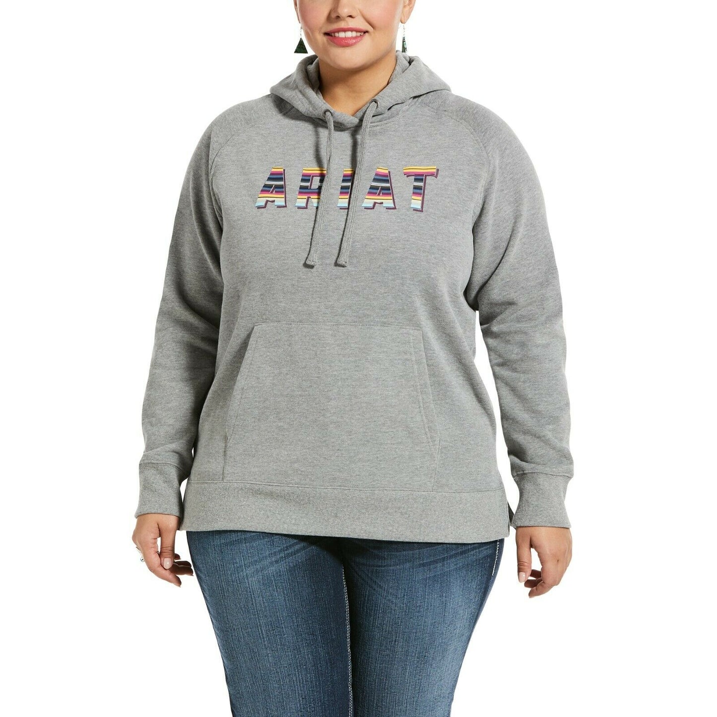 Ariat Women's Real Shape Logo Hoodie - Grey