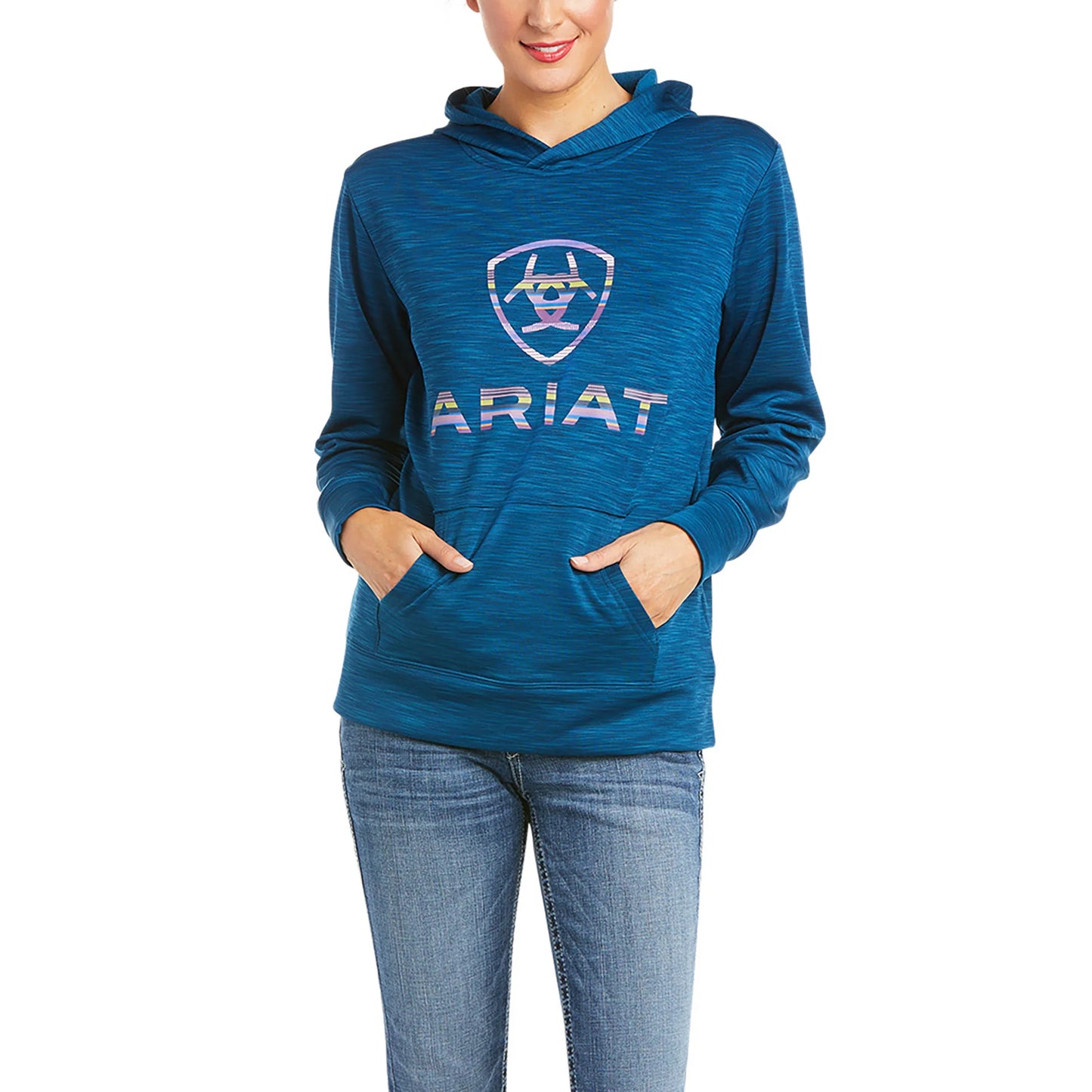 Ariat Women's TEK Hoodie - Blue Opal