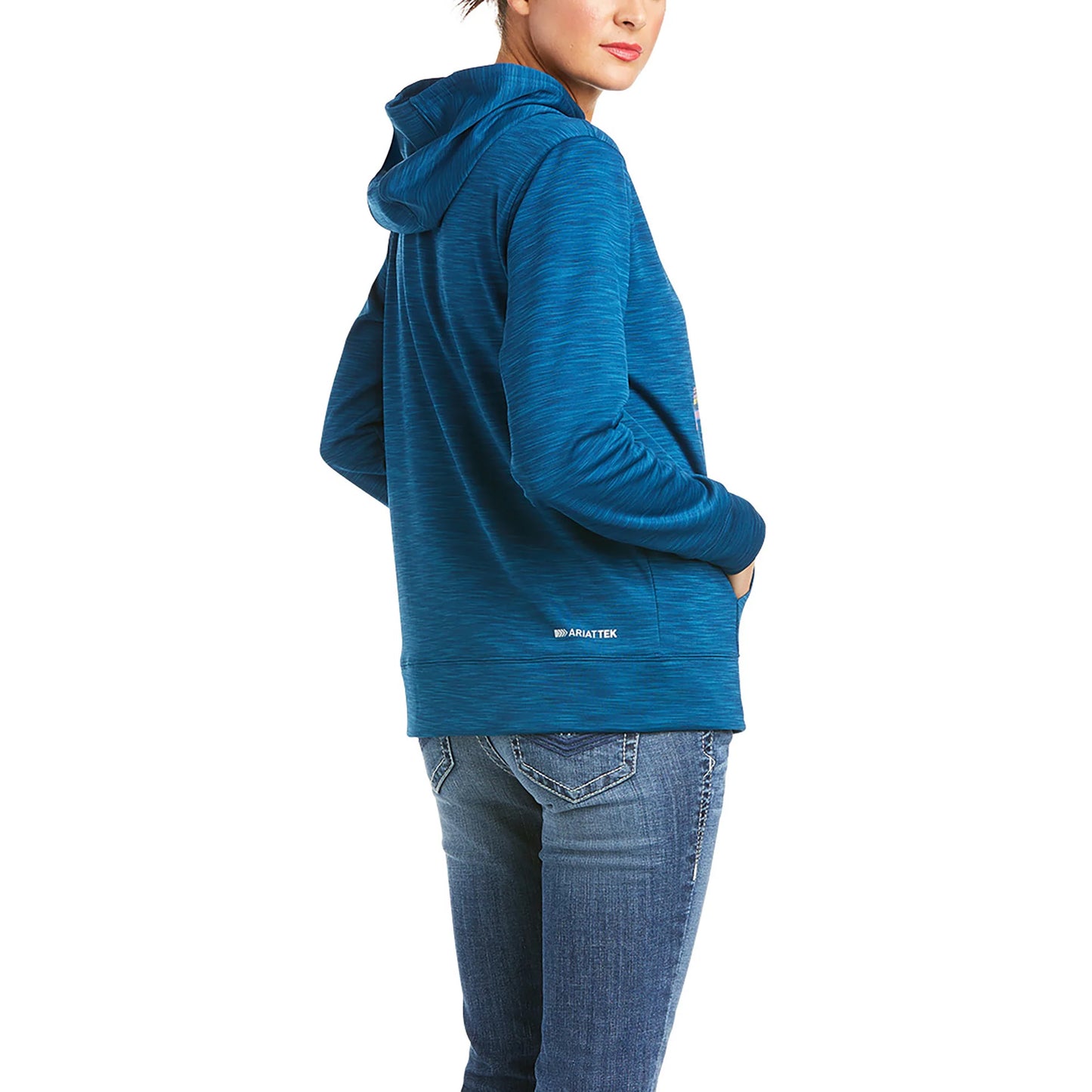 Ariat Women's TEK Hoodie - Blue Opal