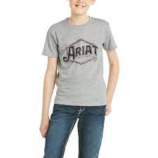 Ariat Boys Untamable Short Sleeve T-Shirt - Heather Grey