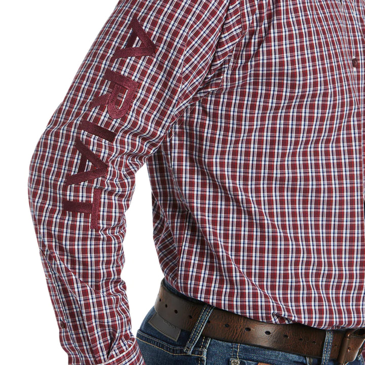 Ariat Men's pro Team Waylen Classic LS Shirt - Pomegranate