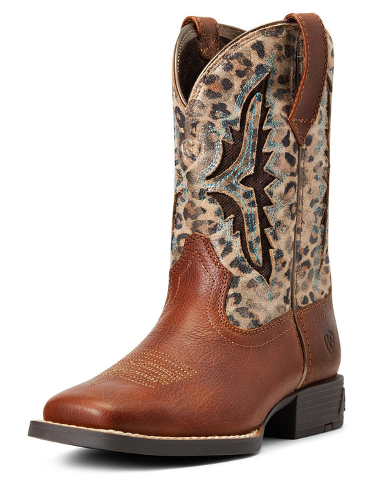 Ariat Kids Koel VentTEK Boots - Spiced Cider/Metallic Leopard