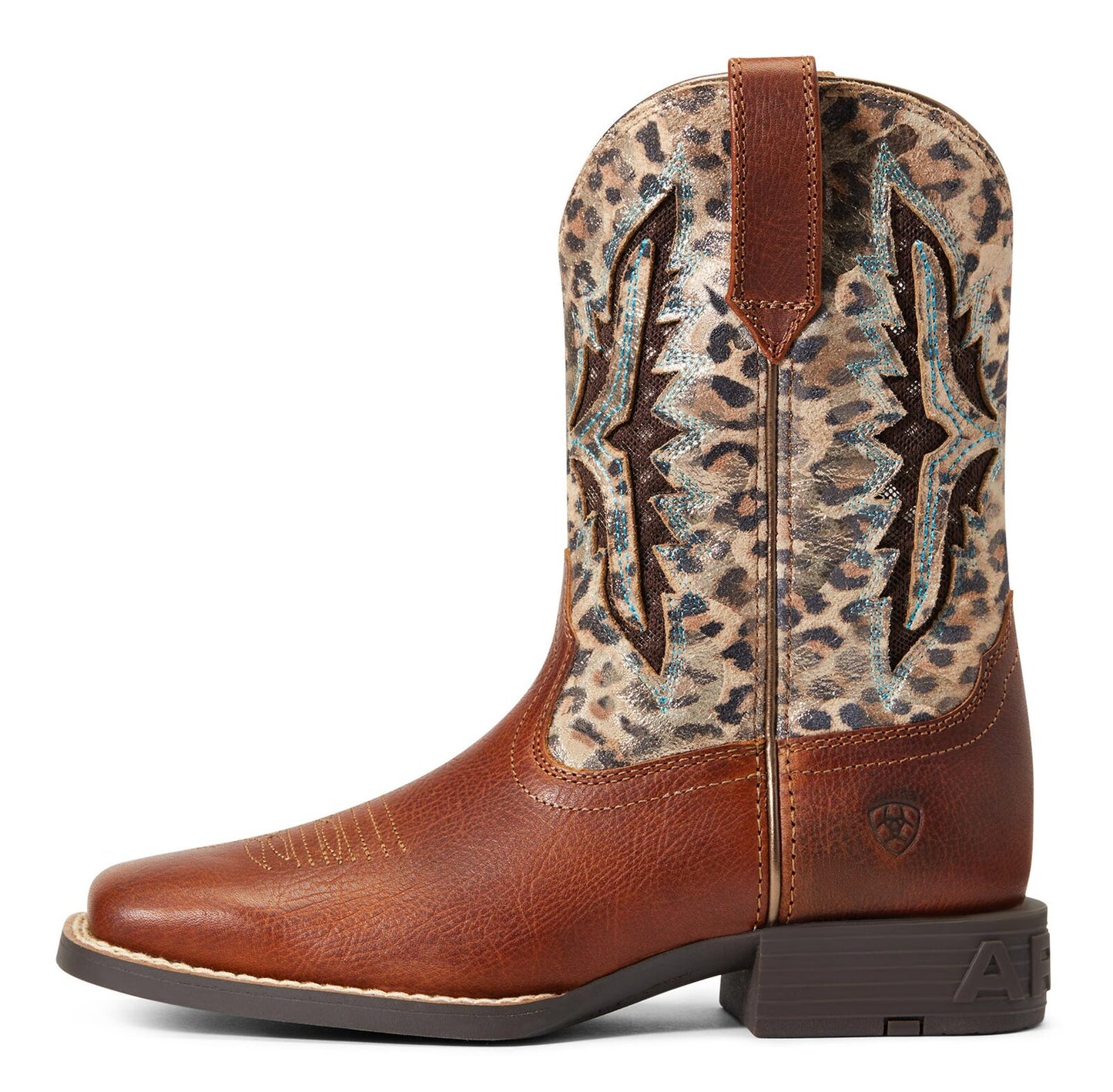 Ariat Kids Koel VentTEK Boots - Spiced Cider/Metallic Leopard