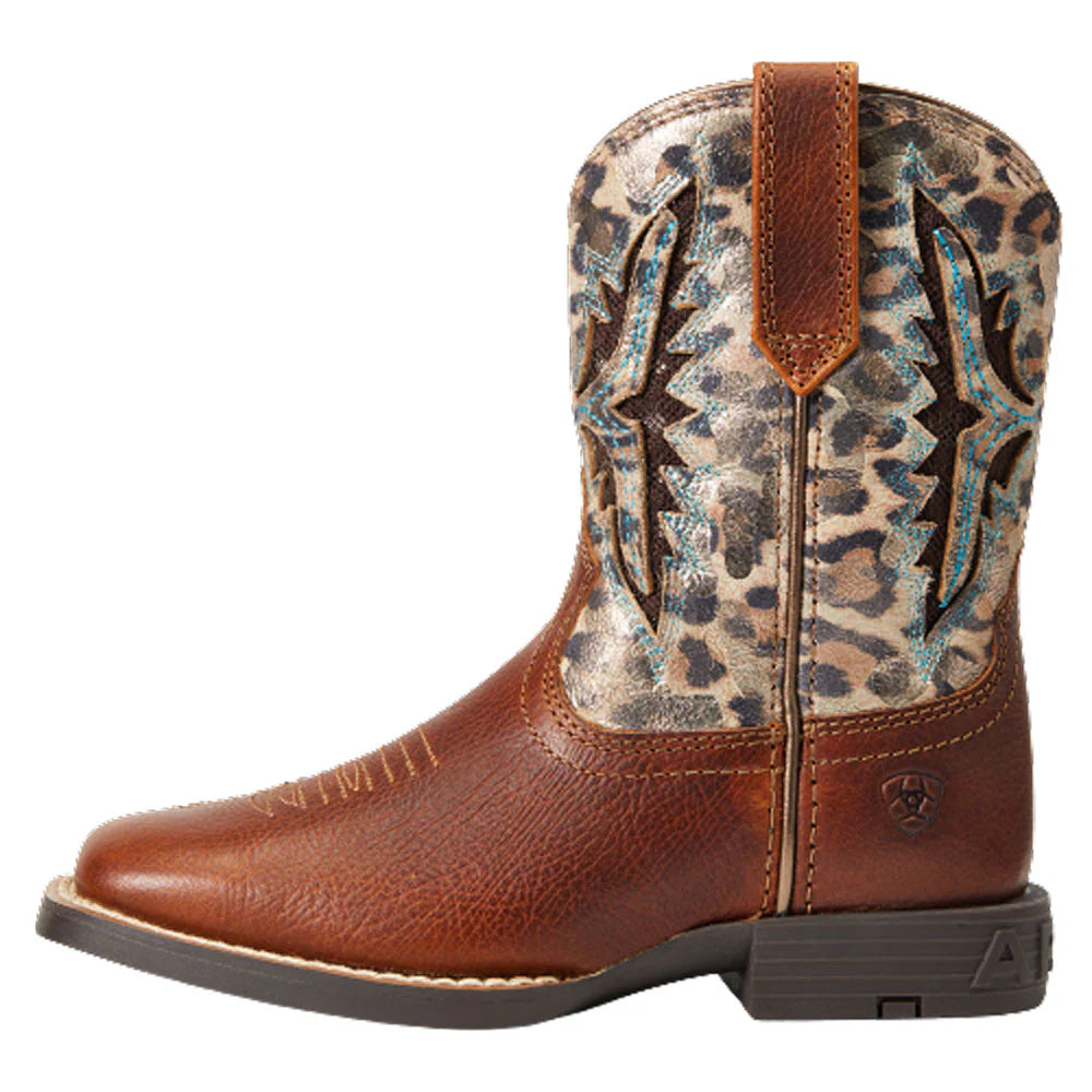 Ariat Kids Easy Entry Koel VentTEK Boots - Spiced Cider/Metallic Leopard