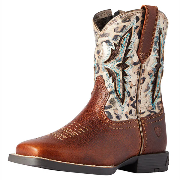 Ariat Kids Easy Entry Koel VentTEK Boots - Spiced Cider/Metallic Leopard