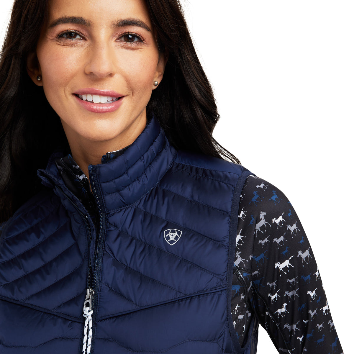 Ariat Women's Ideal Down Vest - Navy Ecslipse