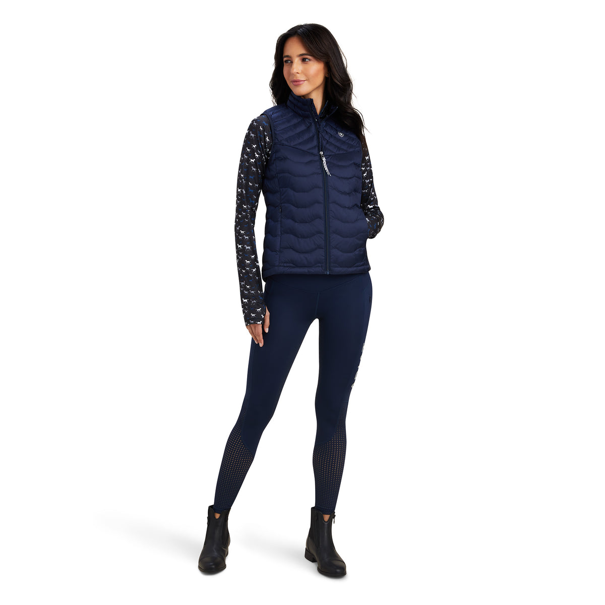 Ariat Women's Ideal Down Vest - Navy Ecslipse