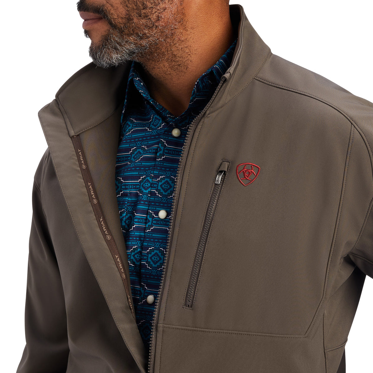 Ariat Men's Logo 2.0 Softshell Jacket - Banyan Bark