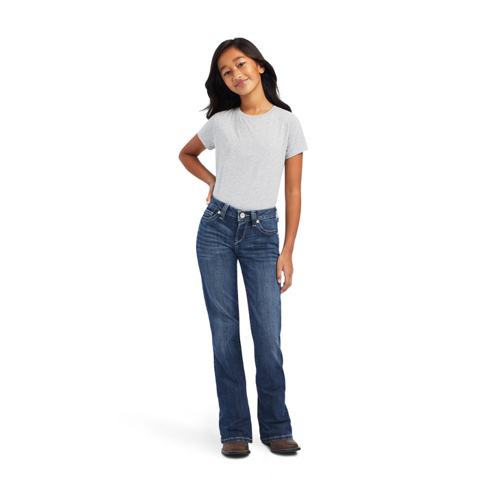 Ariat Girls Emory Boot Cut Jean (Dresden) - CLEARANCE