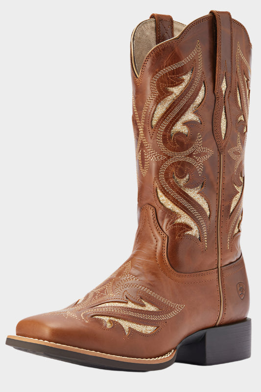 Ariat Women's Round Up Bliss Western Boot (Midday Tan)