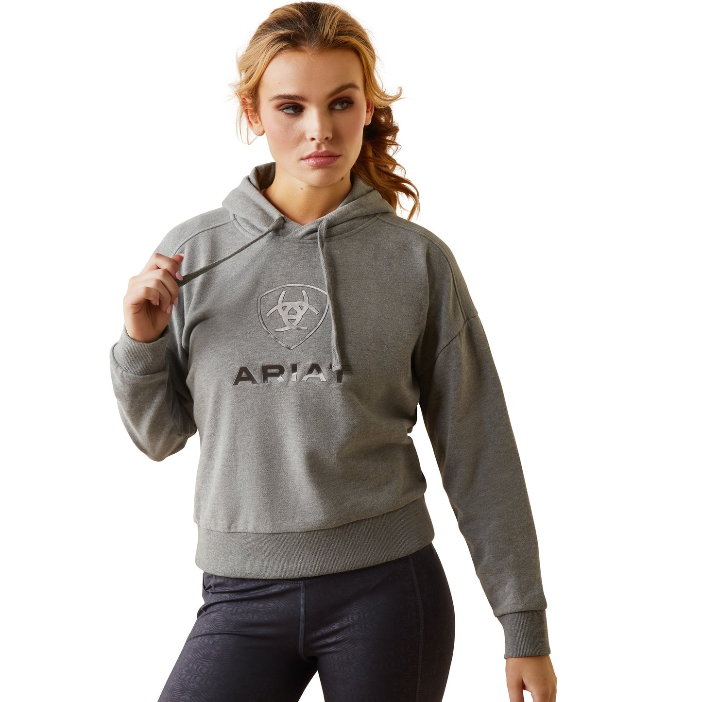 Ariat Women's Just Hoodie - Heather Grey