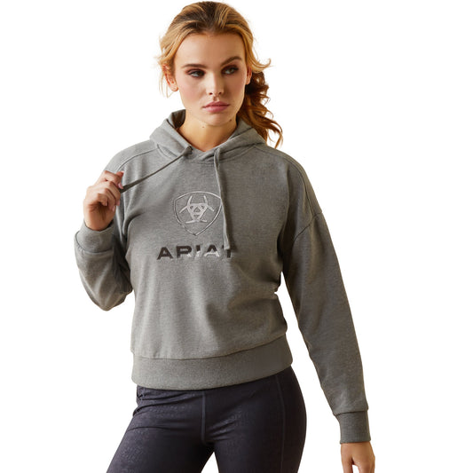 Ariat Women's Just Hoodie - Heather Grey