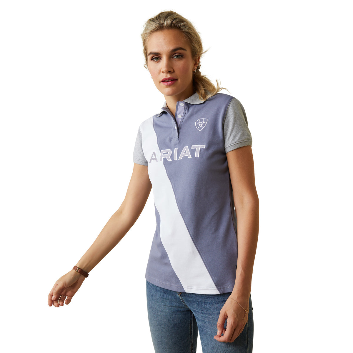 Ariat Women's Taryn SS Polo - Dusky Granite