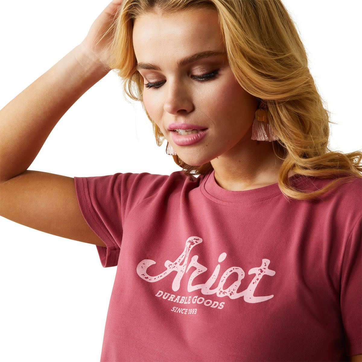 Ariat Women's Real Durable Goods S/S Tee - Earth Red