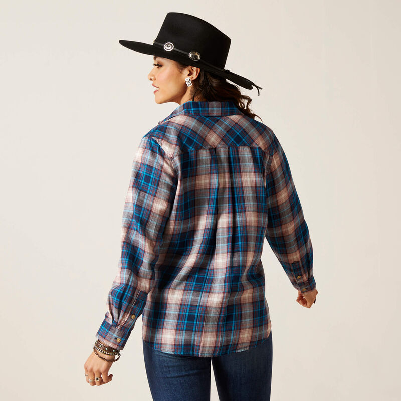 Ariat Women's Billie Jean Shirt (Woodland Plaid)