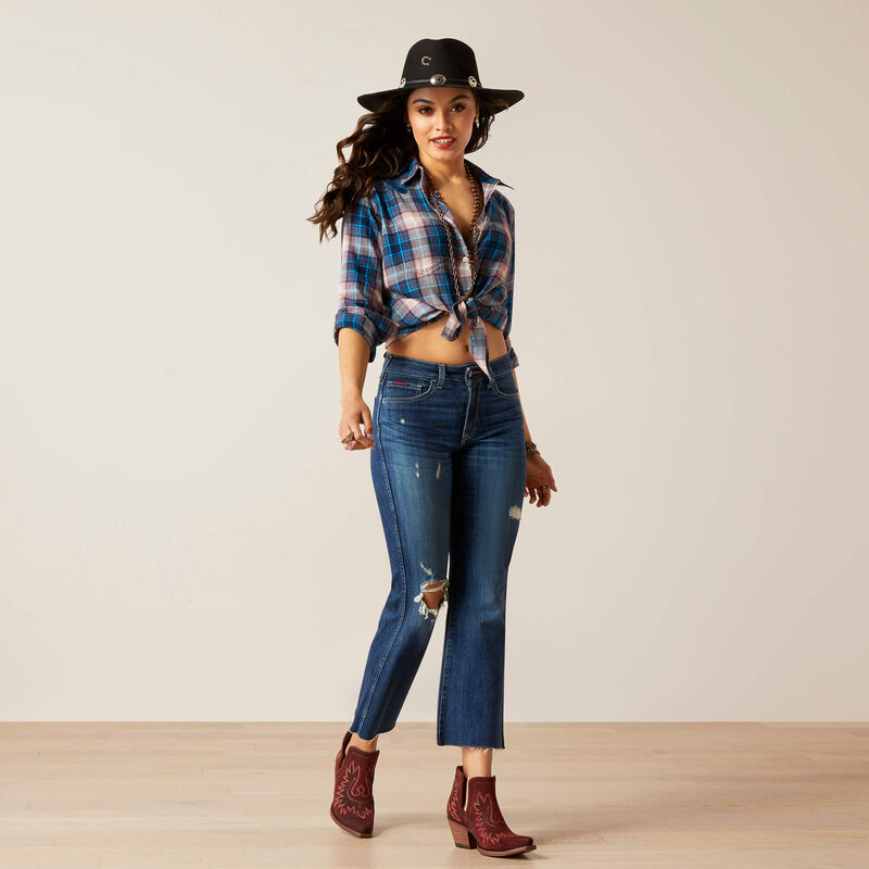 Ariat Women's Billie Jean Shirt (Woodland Plaid)