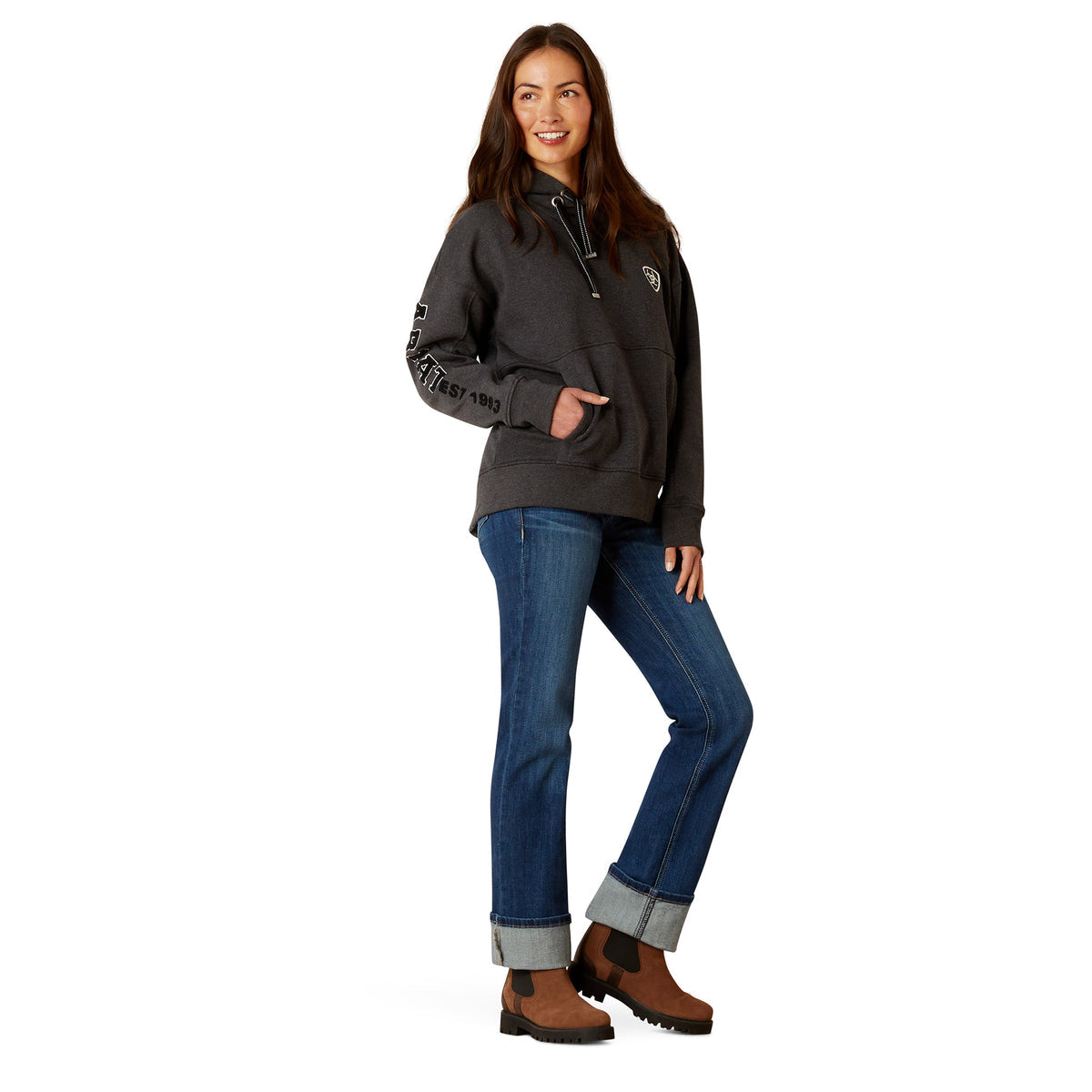 Ariat Women's Rabere Hoodie - Charcoal