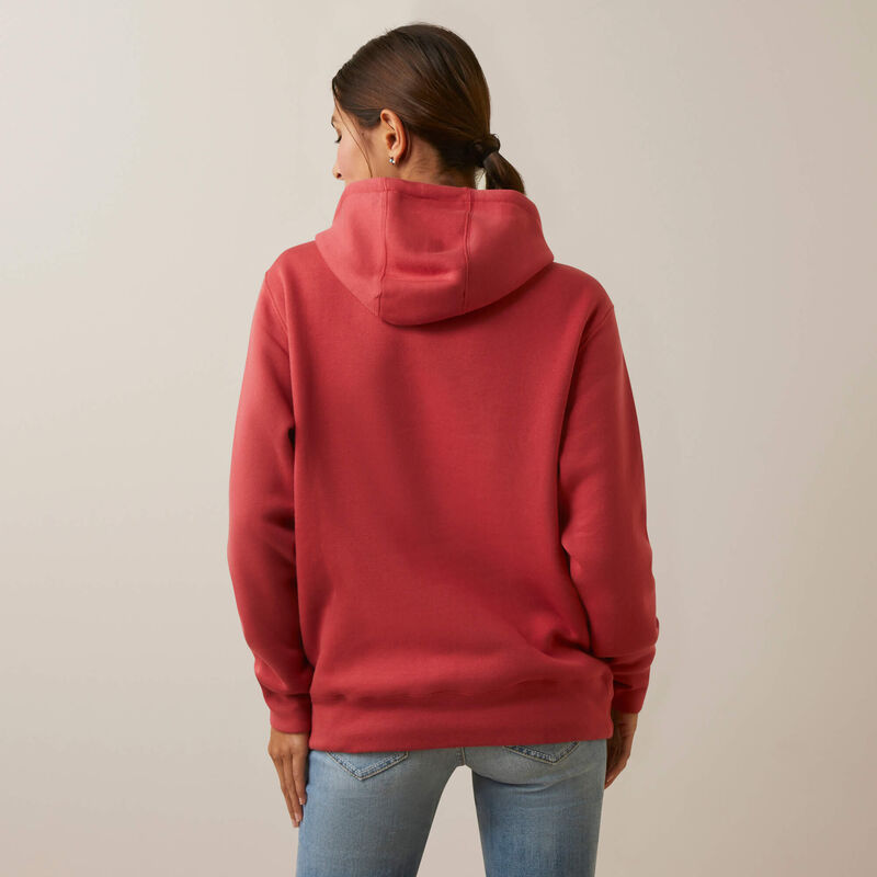 Ariat Women's REAL Logo Hoodie (Cardinal)