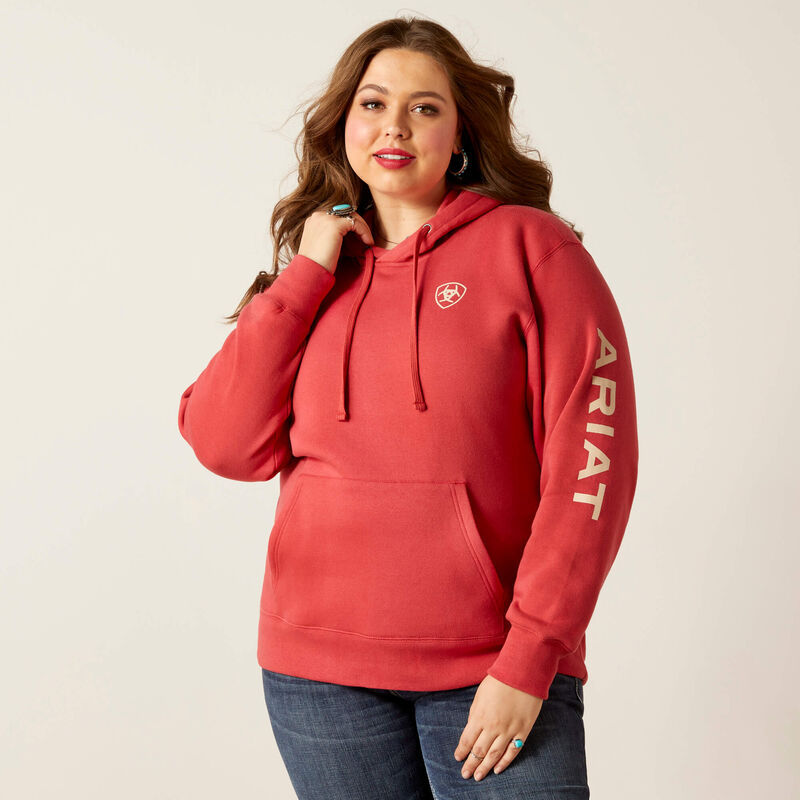 Ariat Women's REAL Logo Hoodie (Cardinal)