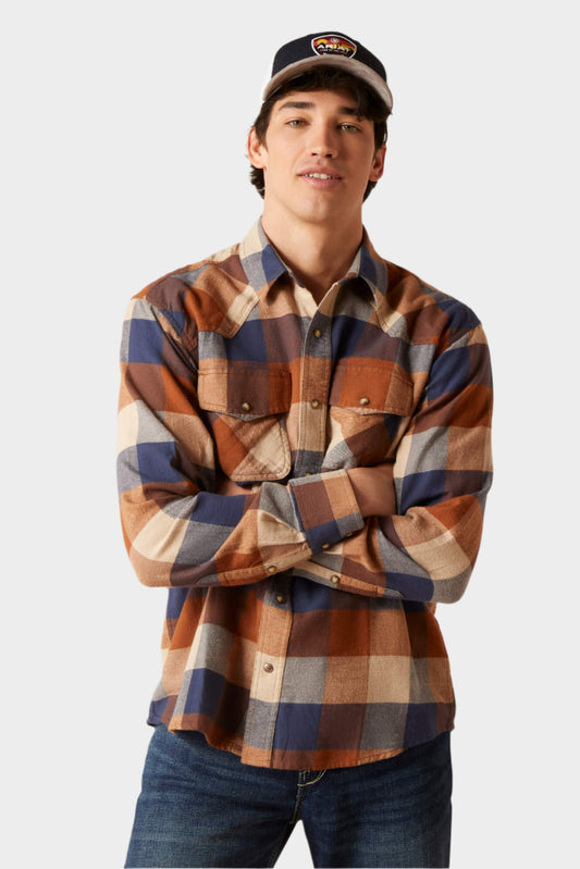 Ariat Men's Haider Retro Fit Shirt (Mahogany)