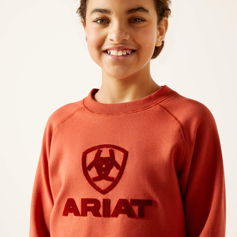 Ariat Youth Benicia Sweatshirt (Burnt Brick)