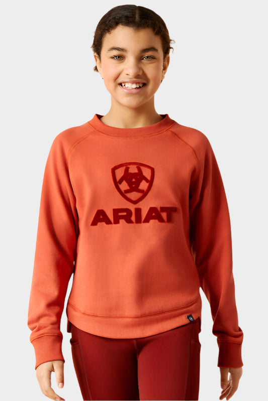 Ariat Youth Benicia Sweatshirt (Burnt Brick)