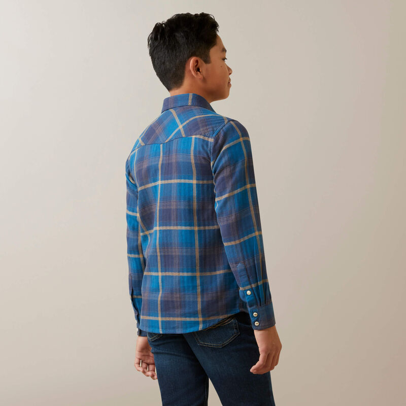 Ariat Youth Boys Harland Retro Fit Shirt (Moon Howl)