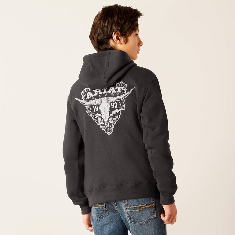 Ariat Youth Boys Arrowhead 2.0 Hoodie (Phantom)