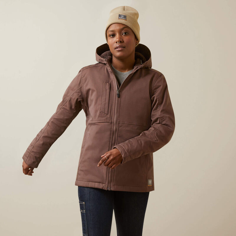 Ariat Women's Rebar DuraCanvas Insulated Jacket (Peppercorn)