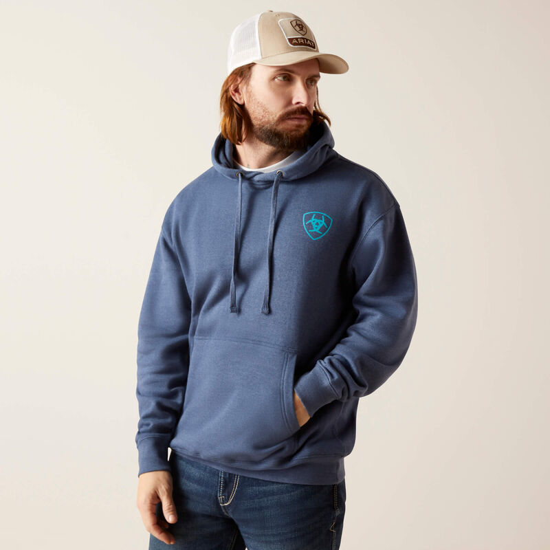 Ariat Men's V Waves Hoodie (Deep Space)