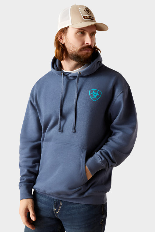 Ariat Men's V Waves Hoodie (Deep Space)