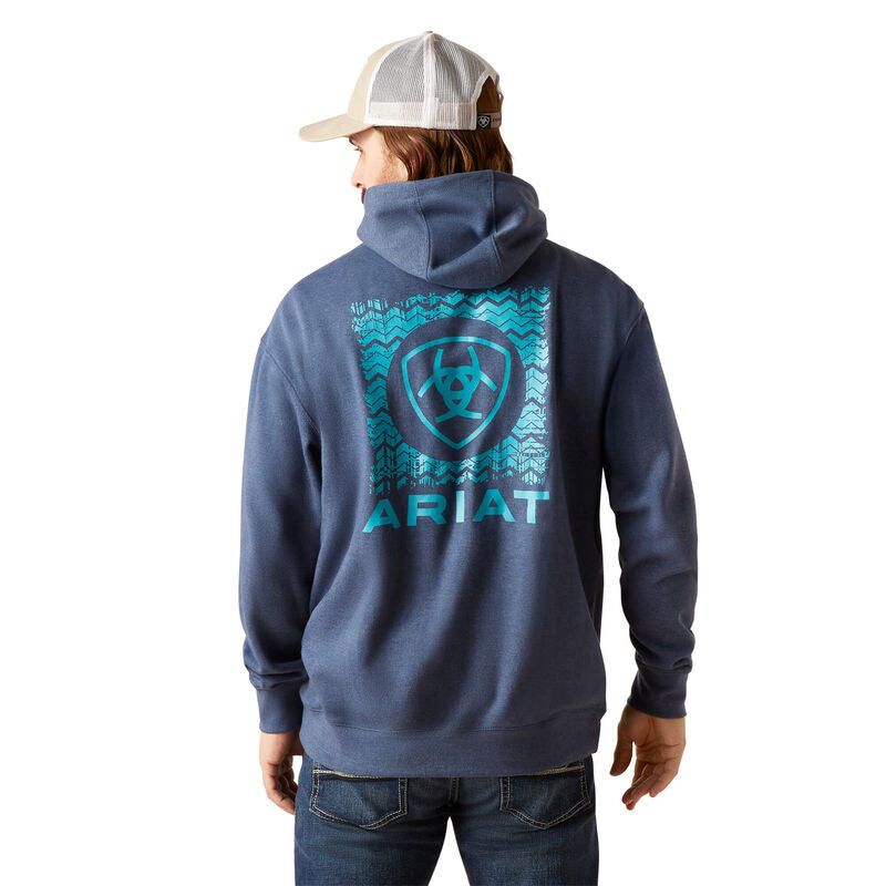 Ariat Men's V Waves Hoodie (Deep Space)