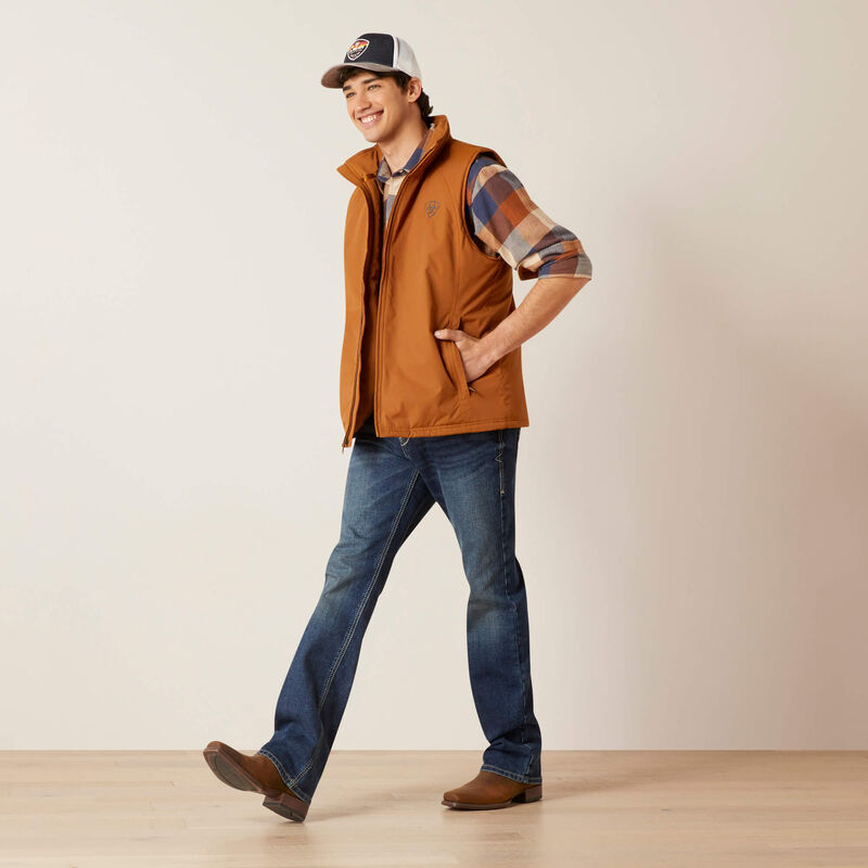 Ariat Men's Team Logo Insulated Vest (Chestnut)