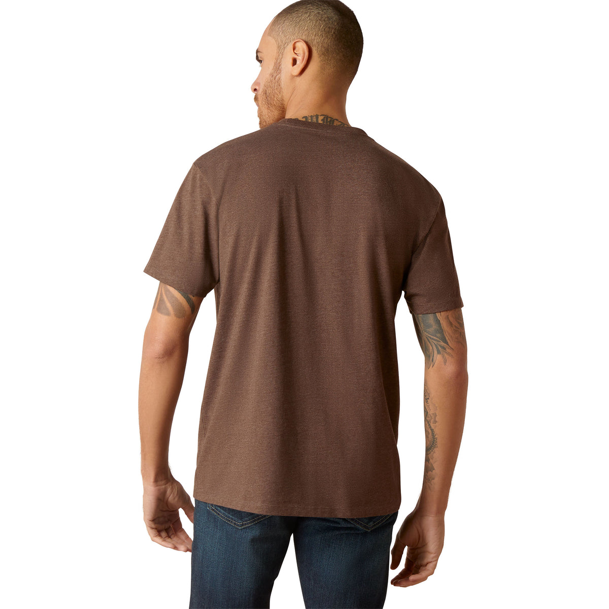 Ariat Men's Rope Lockup Tee (Brown Heather)