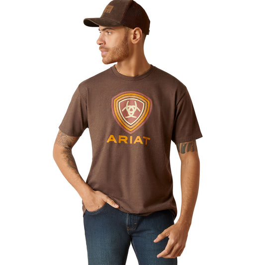 Ariat Men's Rope Lockup Tee (Brown Heather)