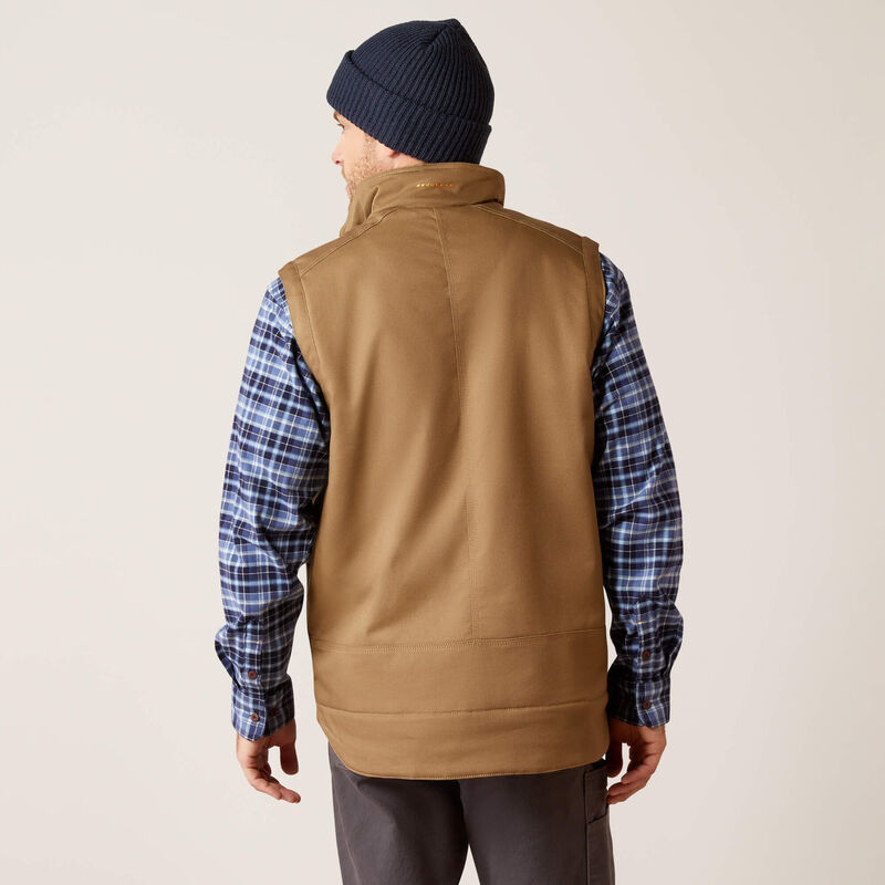 Ariat Men's Rebar DuraCanvas Vest (Khaki)