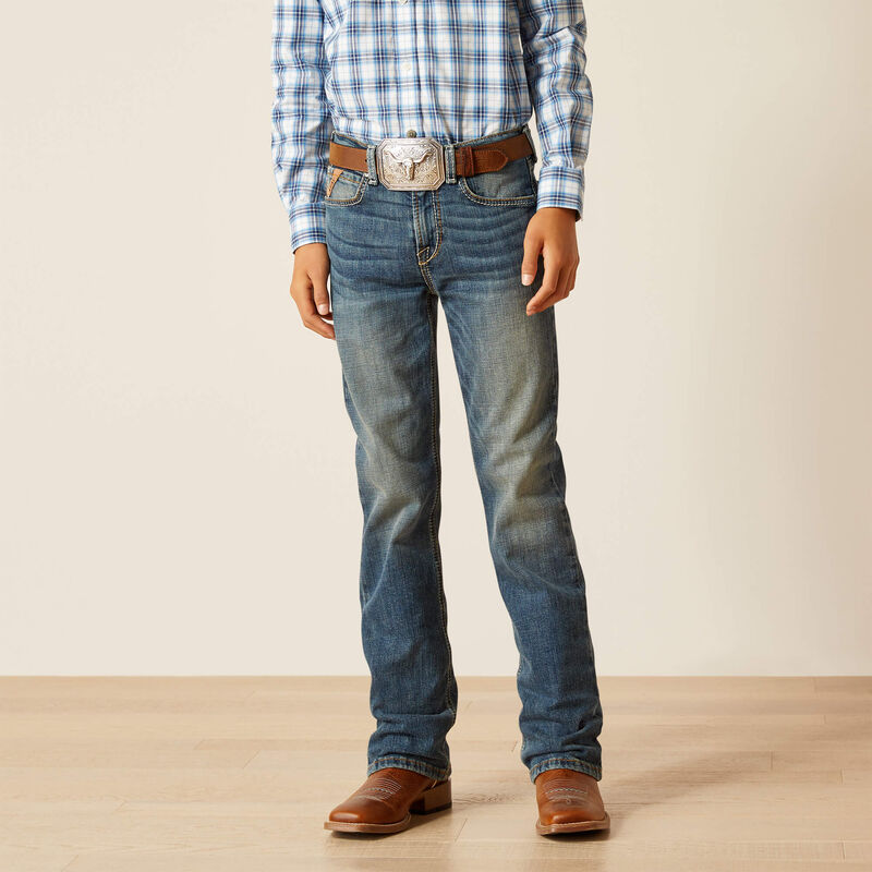 Ariat Boys B4 Relaxed Sebastian Boot Cut Jean (Wave)